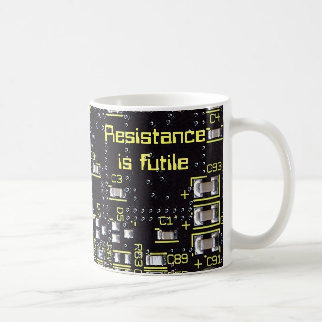 Integrated Circuit Board Mug, Glass Or Travel Mug (Right)