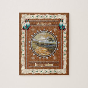 Intégration Alligator - Puzzle avec boîte-cadeau