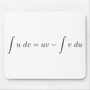 Integration by parts mouse pad