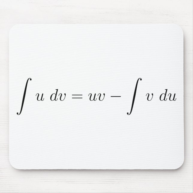 Integration by parts mouse pad (Front)