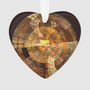 Integrity Abstract Art Acrylic Heart Ornament