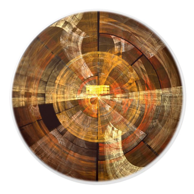 Integrity Abstract Art Ceramic Knob (Front)