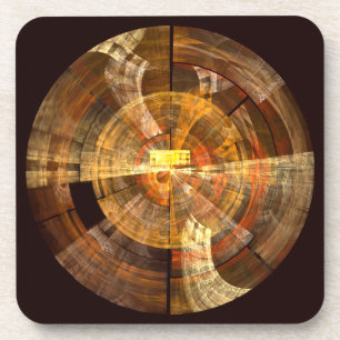 Integrity Abstract Art Cork Coaster