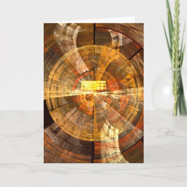 Integrity Abstract Art Greeting Card (Front)