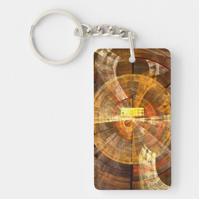 Integrity Abstract Art Keychain (Front)