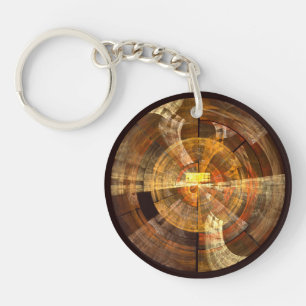 Integrity Abstract Art Keychain