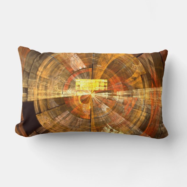 Integrity Abstract Art Lumbar Pillow (Front)