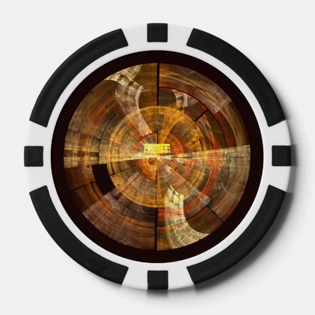 Integrity Abstract Art Poker Chips (Front)