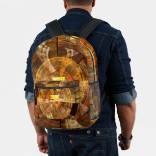 Integrity Abstract Art Printed Backpack