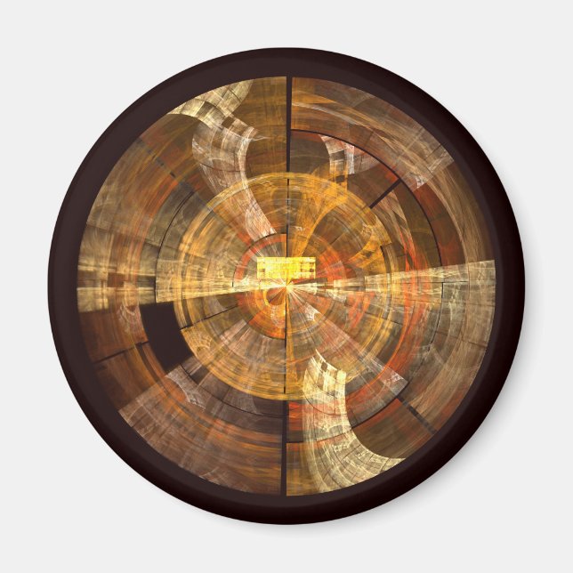 Integrity Abstract Art Round Magnet (Front)
