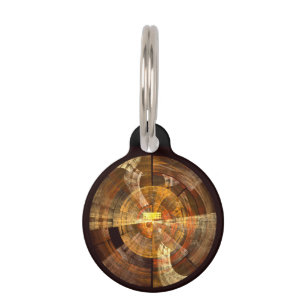 Integrity Abstract Art Round Pet Tag