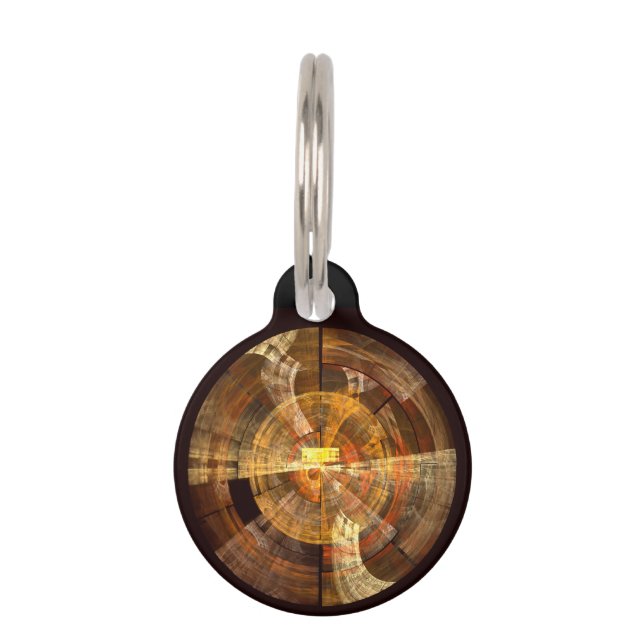 Integrity Abstract Art Round Pet Tag (Front)