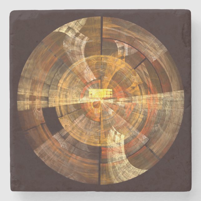 Integrity Abstract Art Stone Coaster (Front)