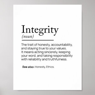 Integrity Definition  Poster