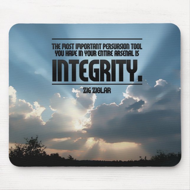 Integrity Inspirational Mouse Pad (Front)