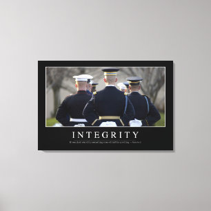 Integrity: Inspirational Quote Canvas Print
