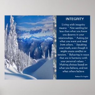 INTEGRITY  Posters