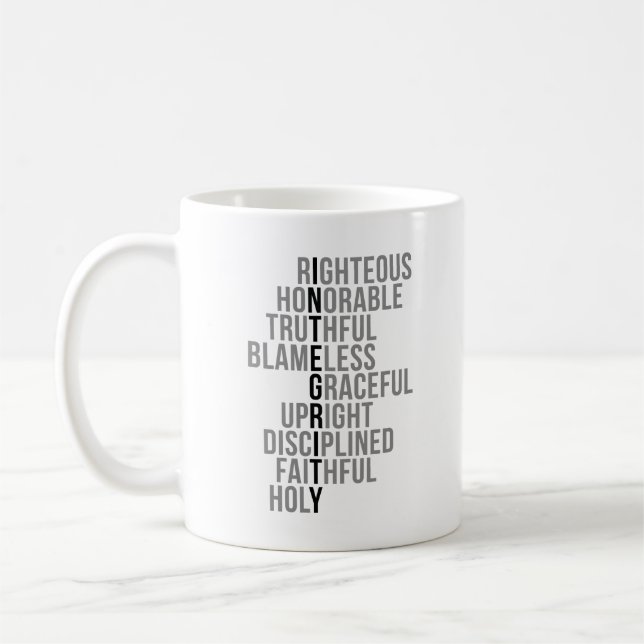 Integrity Quotes Coffee Mug (Left)