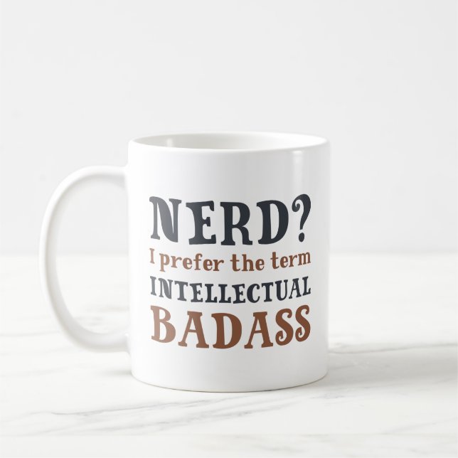 Intellectual Badass Coffee Mug (Left)
