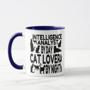 Intelligence Analyst Cat Lover Mug