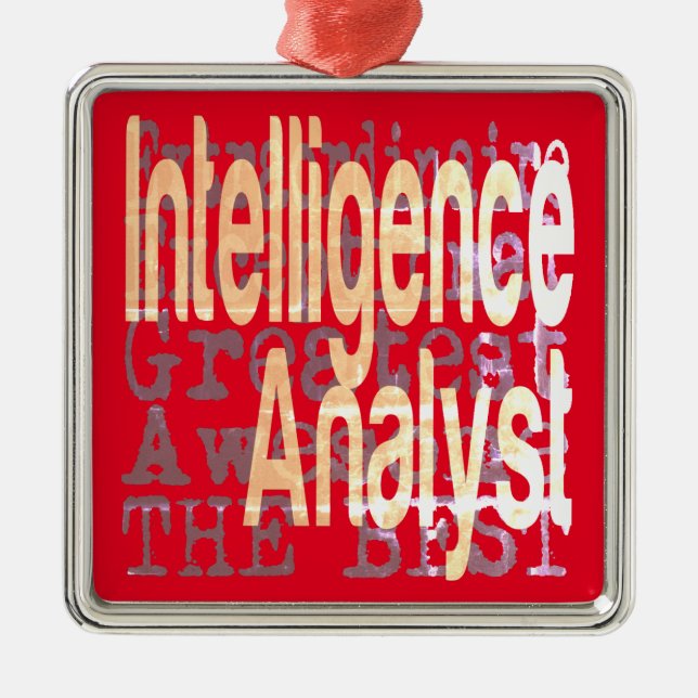 Intelligence Analyst Extraordinaire Metal Ornament (Front)