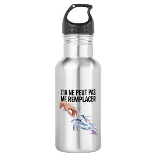 Intelligence artificielle et humains 532 ml water bottle