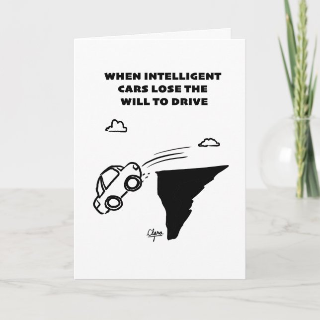 Intelligent car greeting card (Front)