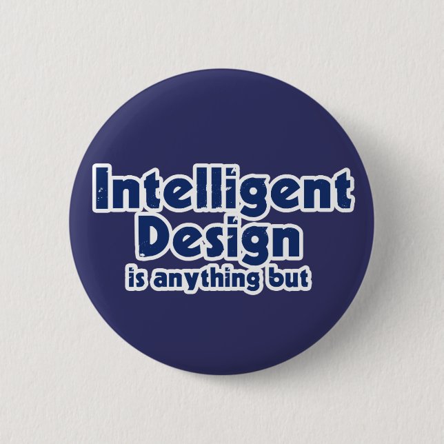 Intelligent Design 2 Inch Round Button (Front)