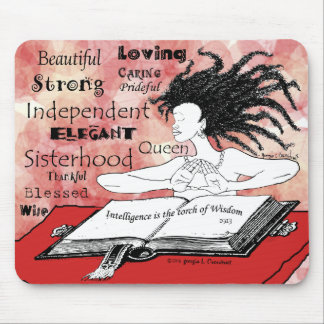 Intelligent is the torch of wisdom mouse pad