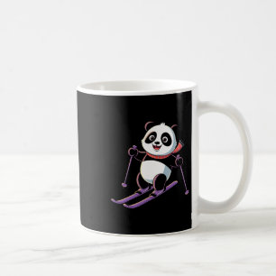 Intelligent Panda Playing Skiing Funny Humourous Coffee Mug