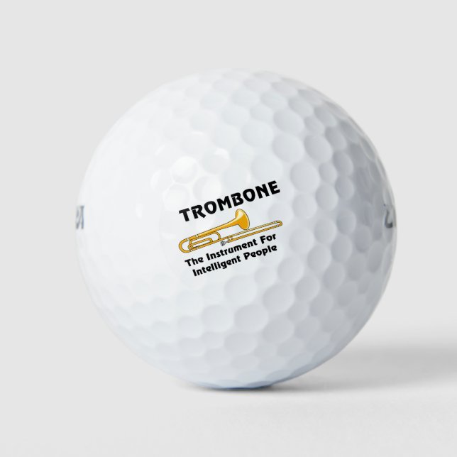 Intelligent Trombone Golf Balls (Front)
