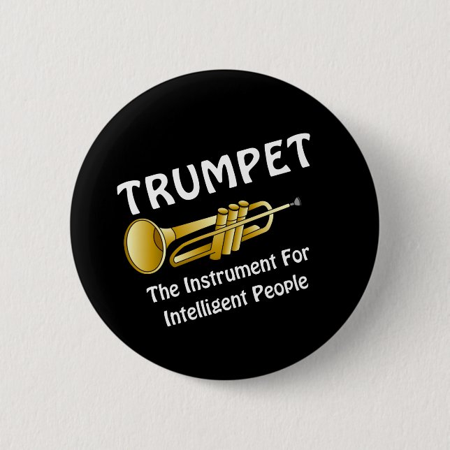 Intelligent Trumpet 2 Inch Round Button (Front)