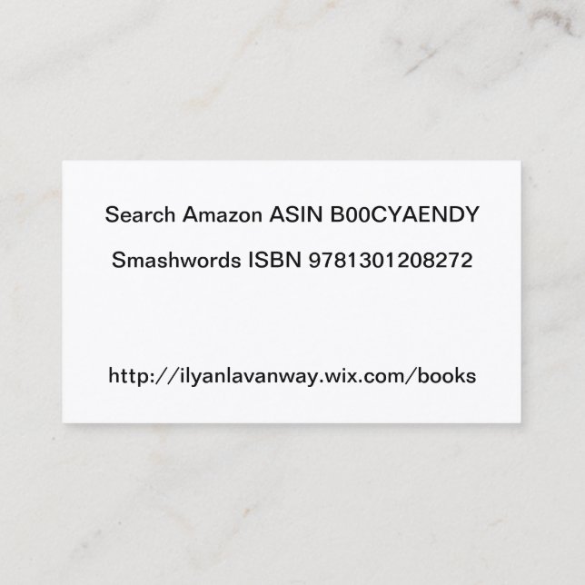 Intelligent Universe Indestructible Business Cards (Back)