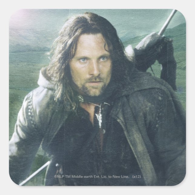 Intense Aragorn Square Sticker (Front)