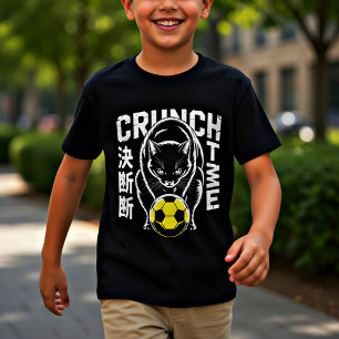 Intense Cat Soccer T-Shirt - Gift for Athletes