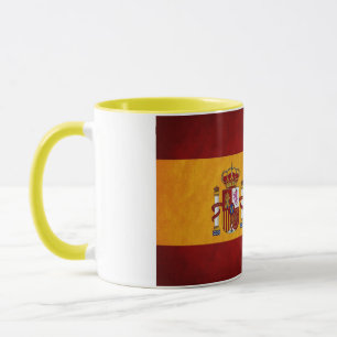 Intense Coloured Spanish Flag Covered Ceramic Mug