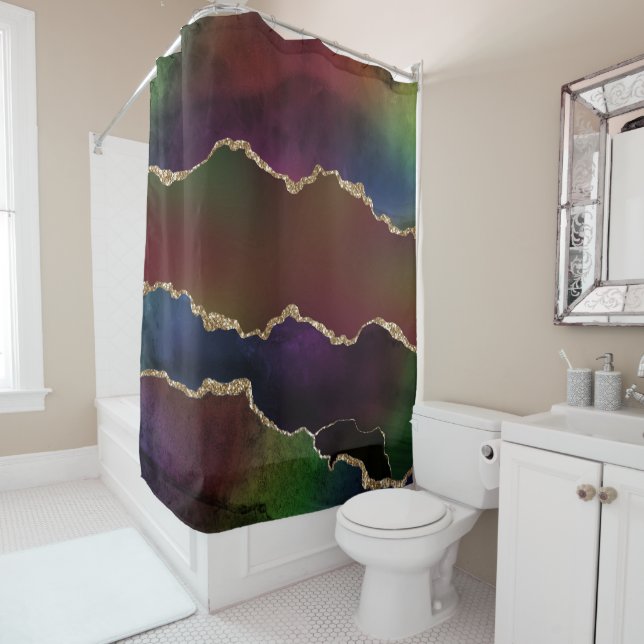 Intense Dark Agate | Moody Rainbow Jewel Tone (In Situ)