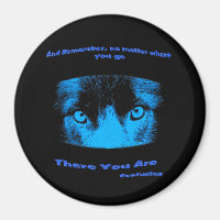 Intense Eyes Confucius Inspirational Quote Magnet