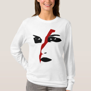 Intense facepaint with Red Slash T-Shirt