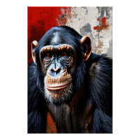 Intense Gaze of the Chimpanzee