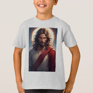Intense Jesus Christ Christian Kid's Tee Shirt
