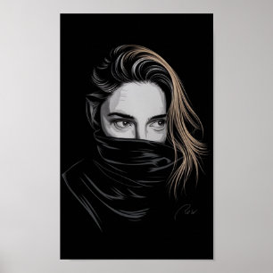 Intense Look Poster