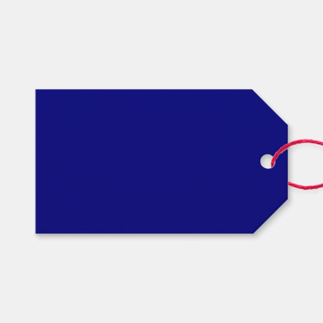 Intense Navy Blue Gift Tags (Front (Horizontal))