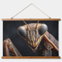 Intense Praying Mantis Macro Insect Wall Art