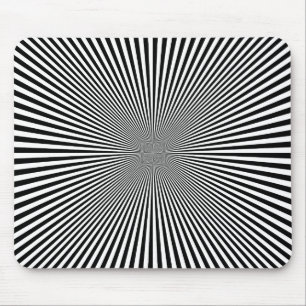 INTENSE STARBURST Optical Illusion Mouse Pad