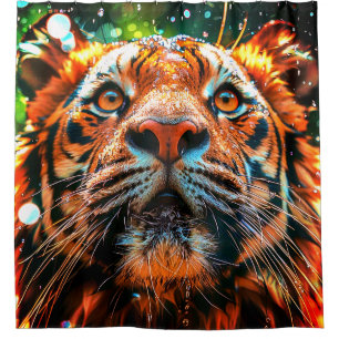 Intense Tiger Face Closeup