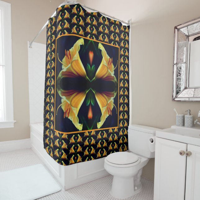 Intense Yellow Lily Flower Abstract Art Pattern  (In Situ)
