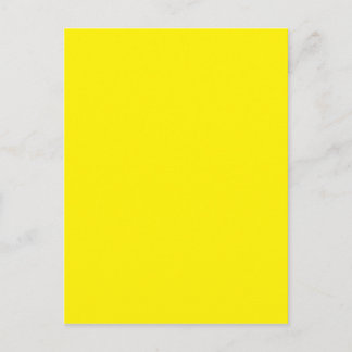 Intensely Brilliant Yellow Colour Postcard
