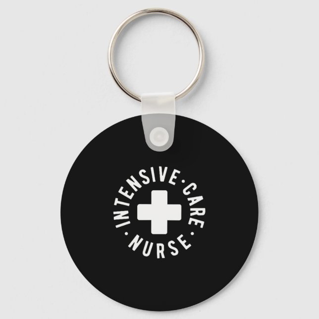 Intensive Care Nurse Icu Nurse New Grad Nurse  Keychain (Front)