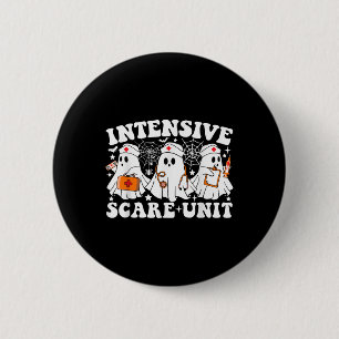 Intensive Care Scare Unit Halloween Ghost Nurse Ic 2 Inch Round Button